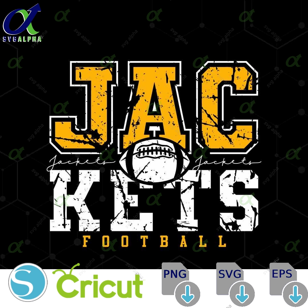 Jackets Mascot Svg Png Jackets Football Svg Varsity Jackets Shirt School Spirit Mascot Svg Football Cheer Sublimation Football Mom